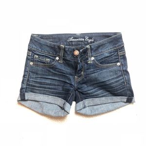 American Eagle stretch denim cuffed shorts